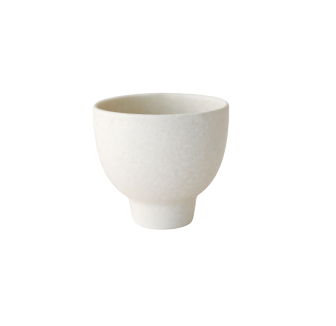 Small White Bowl with Narrow Foot