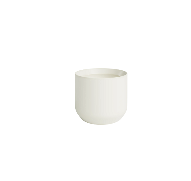 Short White Vase